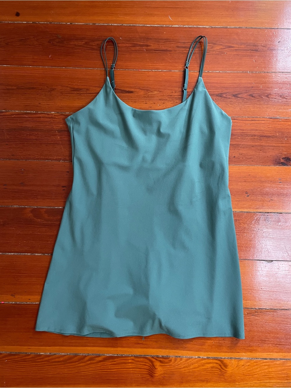 Abercrombie & Fitch Traveler Green Mini Dress Built in Shorts Sz L 🧡🎀